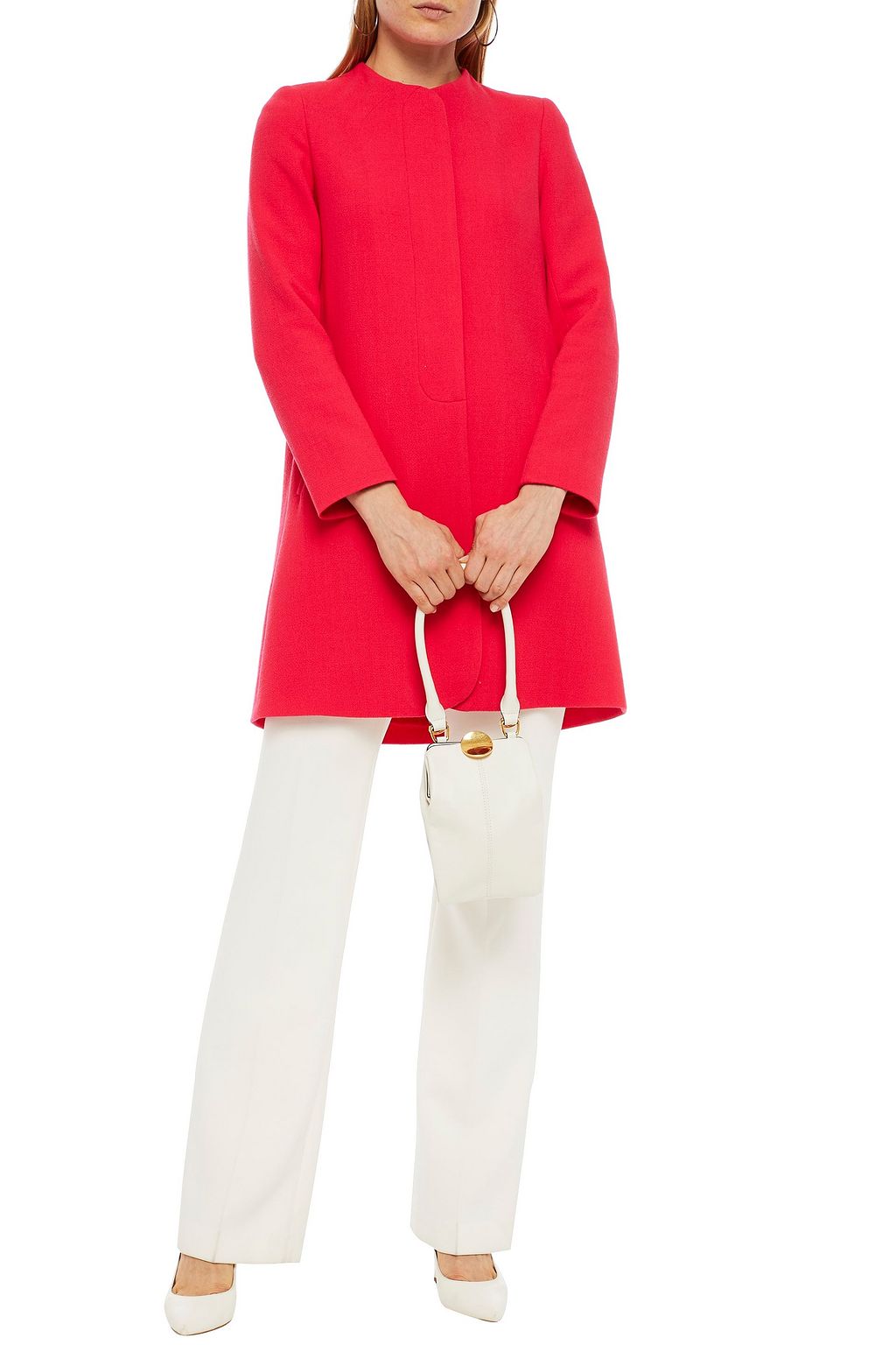GOAT Wool-crepe coat