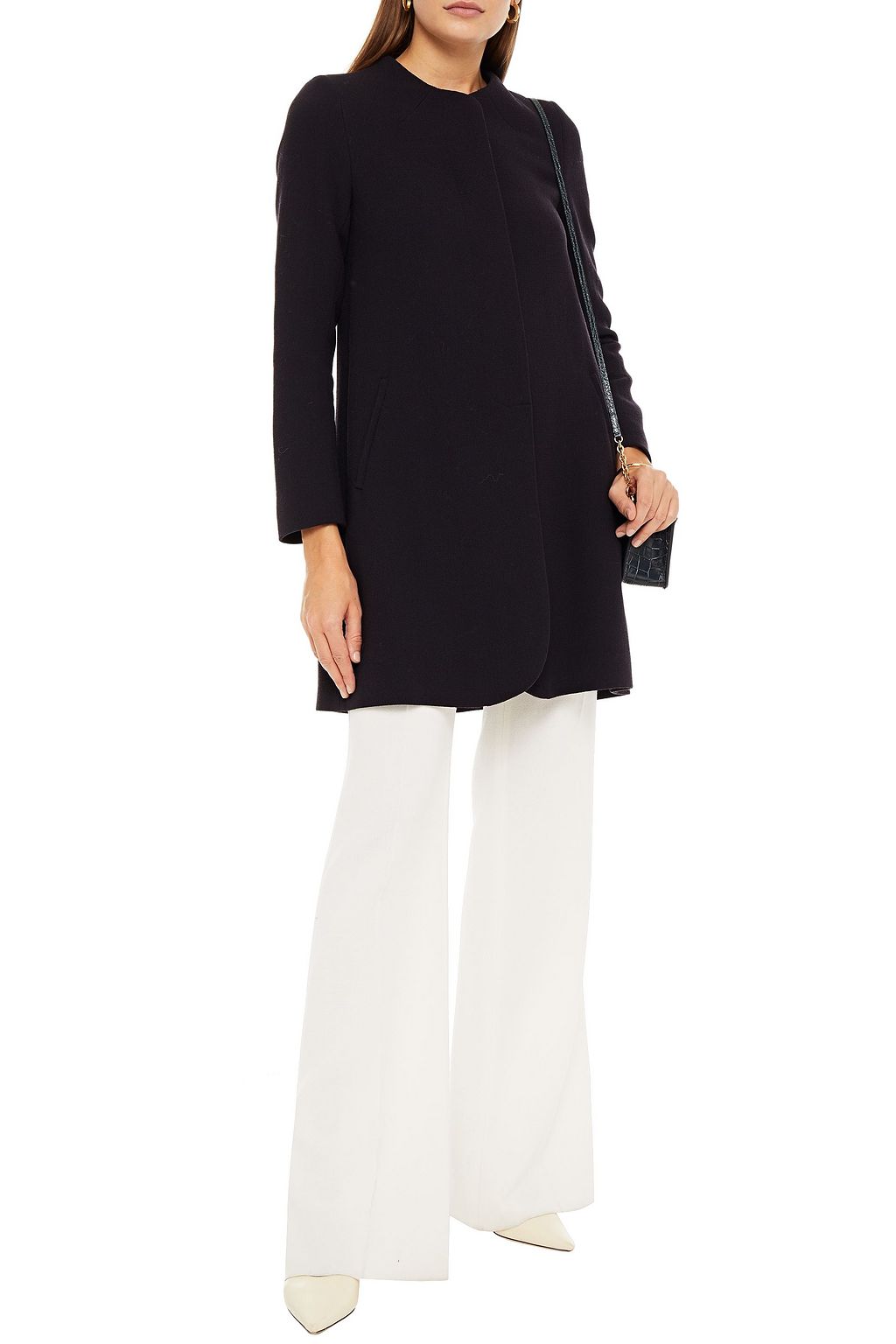 GOAT Wool-crepe coat
