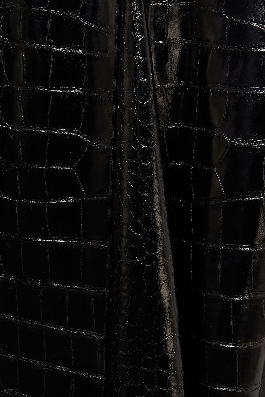 MAISON MARGIELA Pleated faux croc-effect leather culottes
