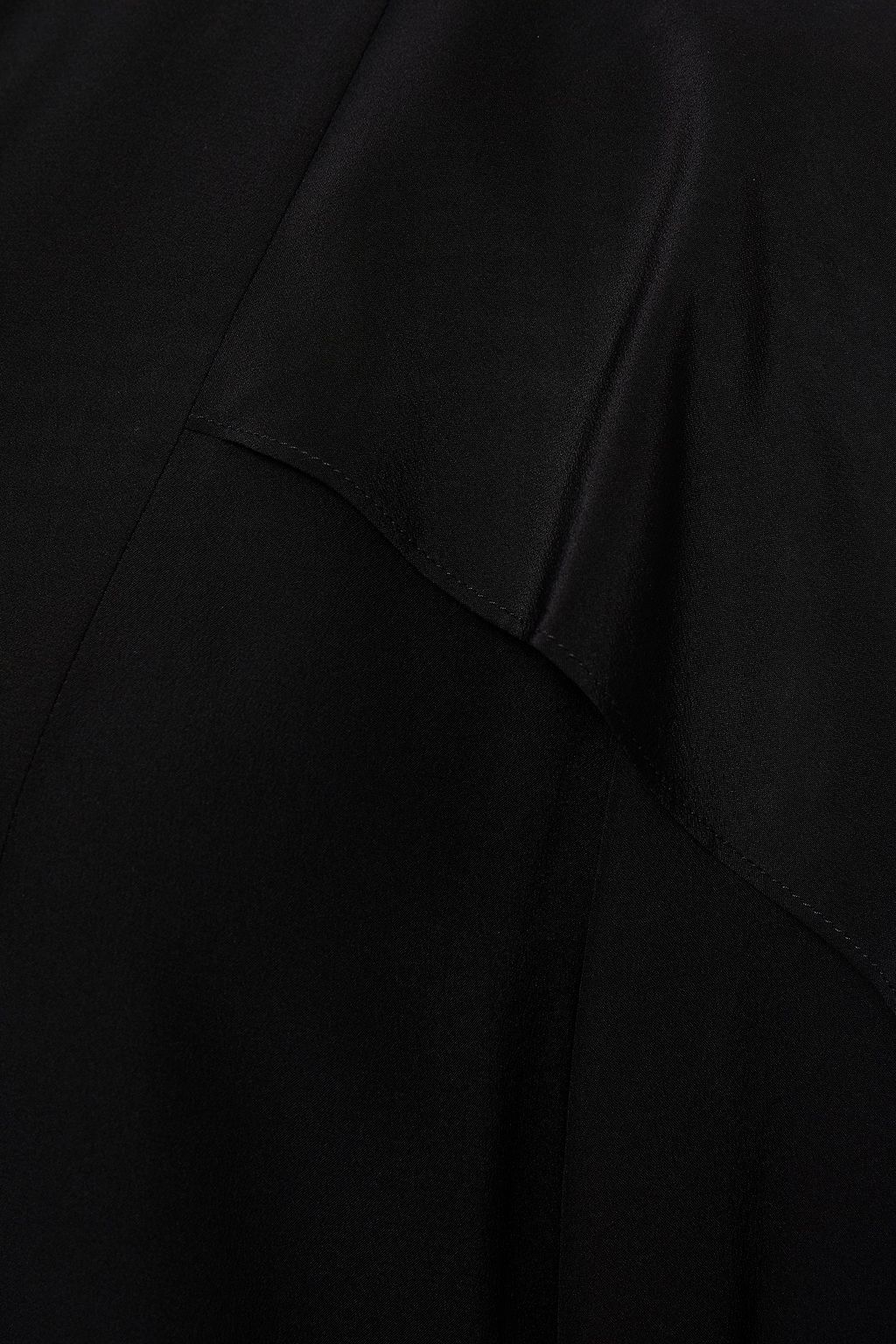 MCQUEEN Drapiertes Seidenhemd aus Crêpe de Chine