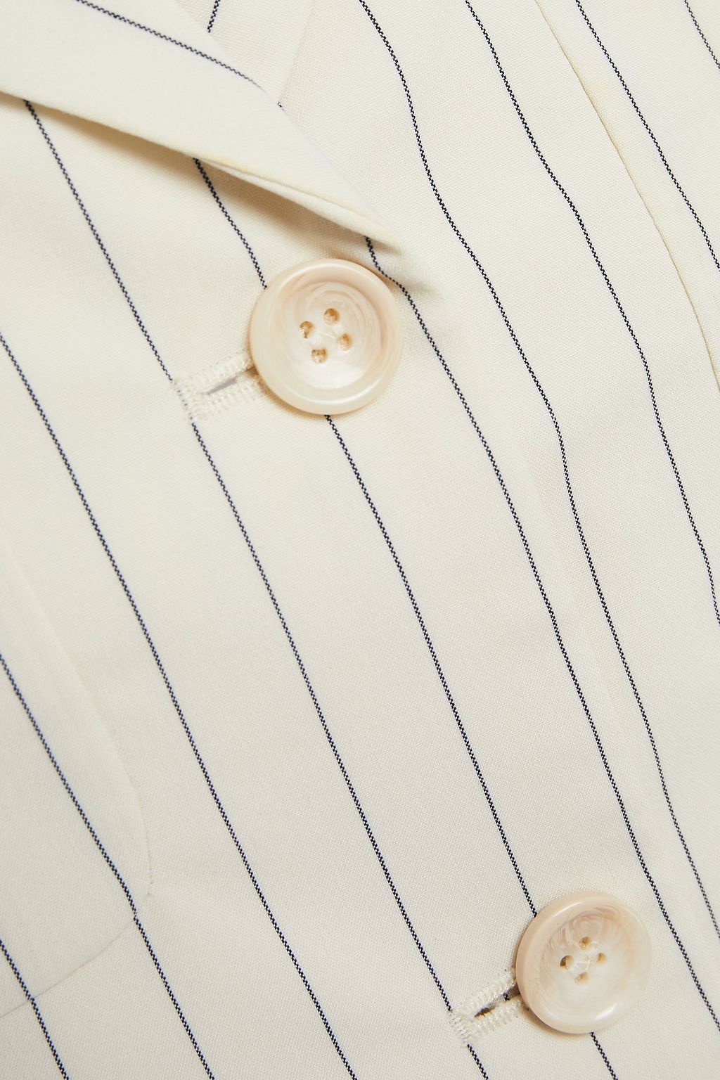 BAUM UND PFERDGARTEN Bolivia satin-trimmed pinstriped woven blazer