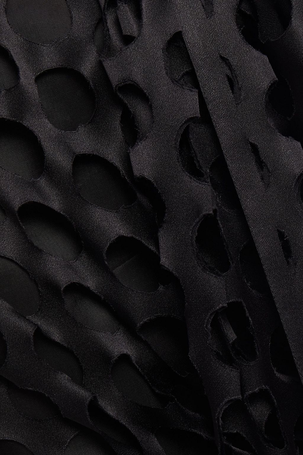 MAISON MARGIELA Drapiertes Oberteil aus lasergeschnittenem Seidensatin