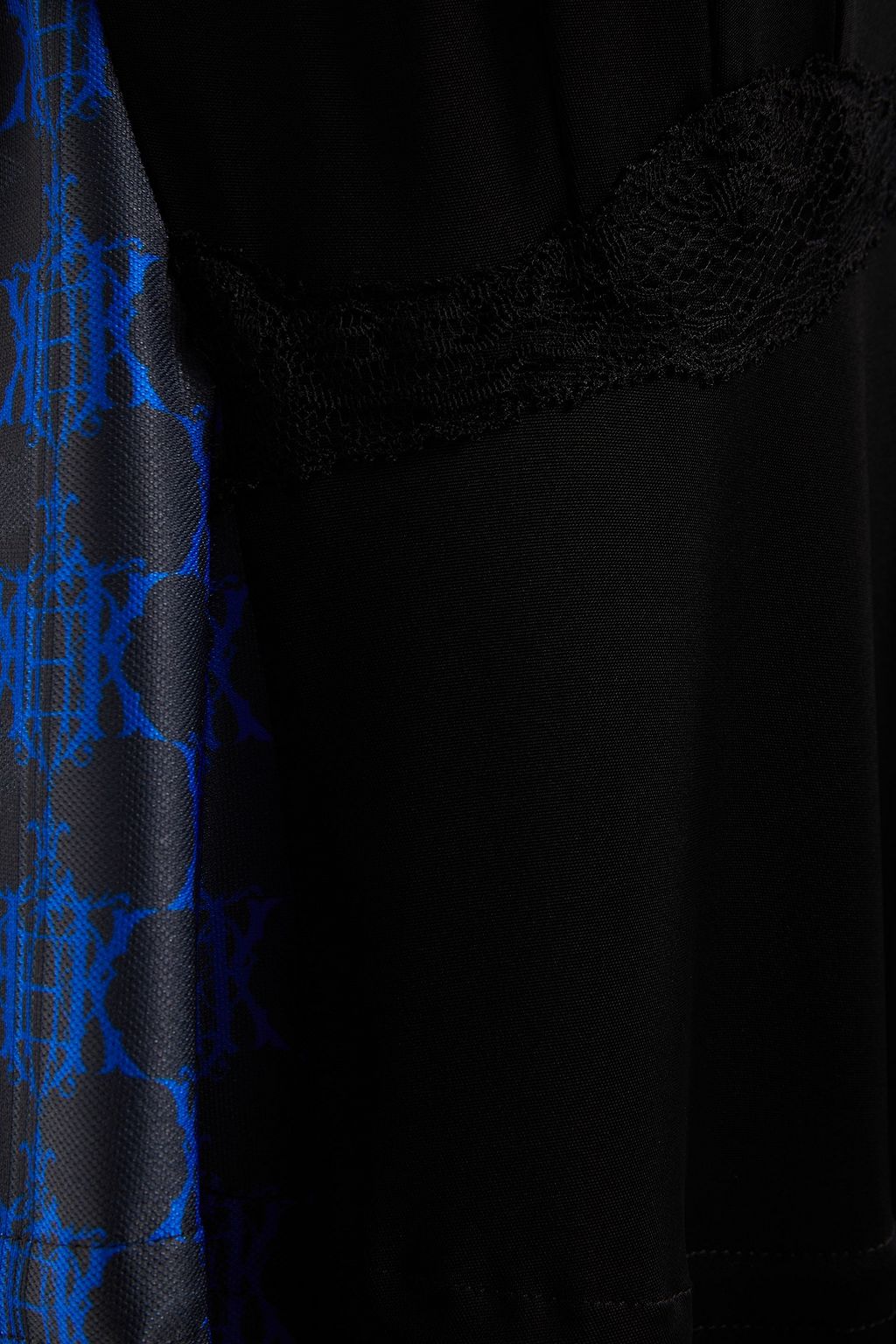 KOCHÉ X PUCCI Satin-paneled printed silk-twill midi dress