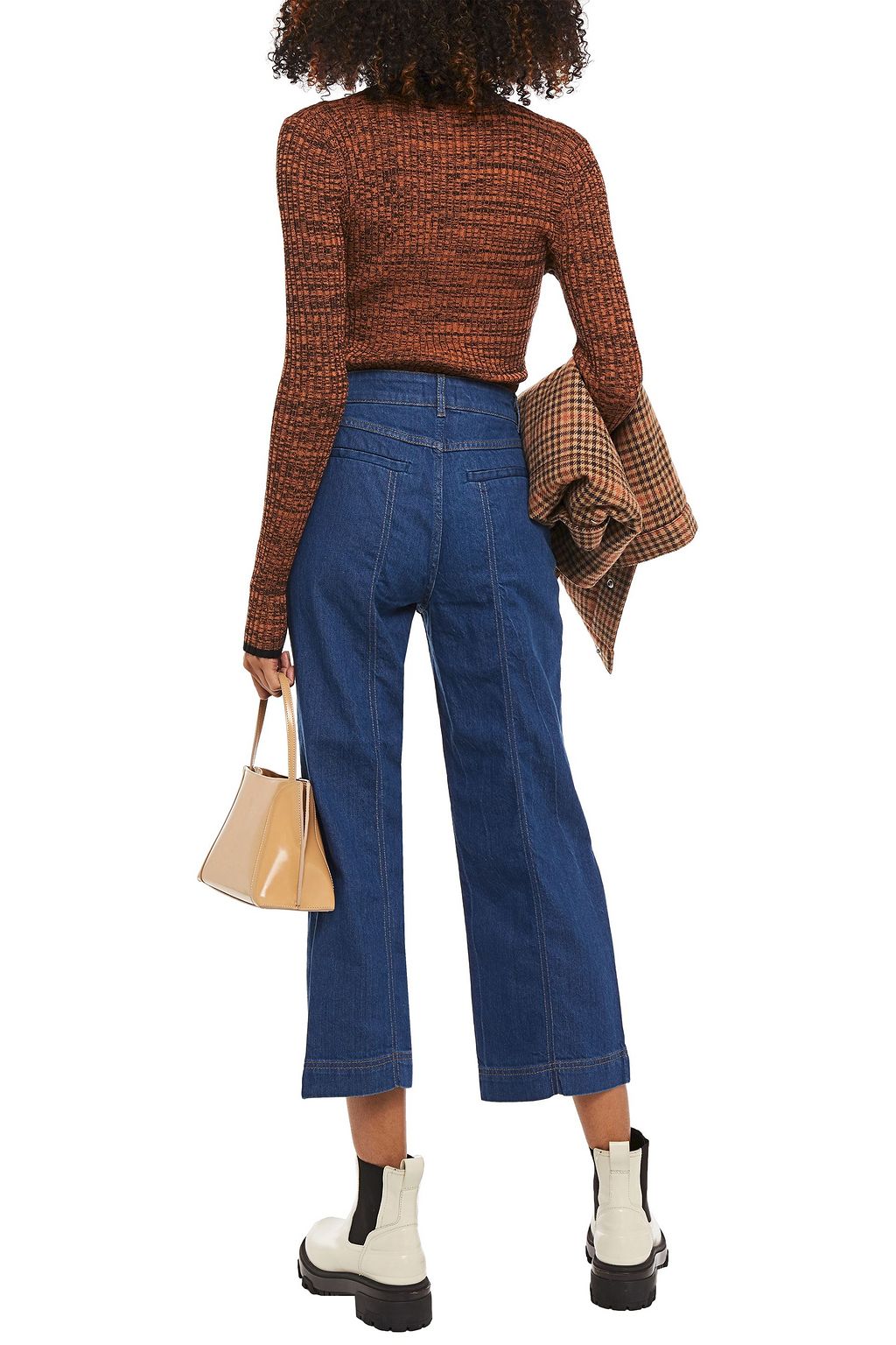 BAUM UND PFERDGARTEN Noell cropped high-rise wide-leg jeans