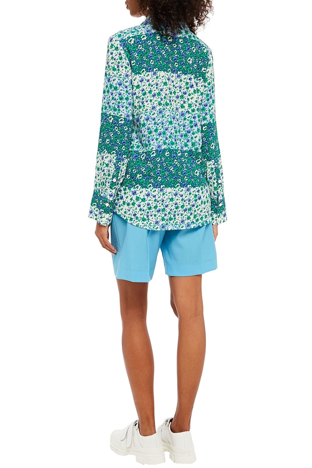 BAUM UND PFERDGARTEN Floral-print crepe blouse