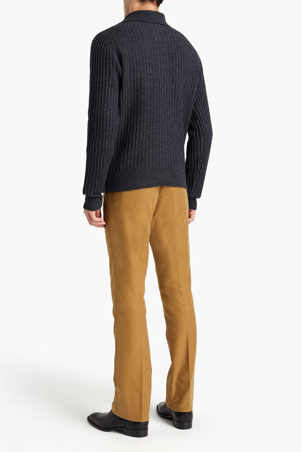 RAG & BONE Mélange ribbed wool-blend sweater