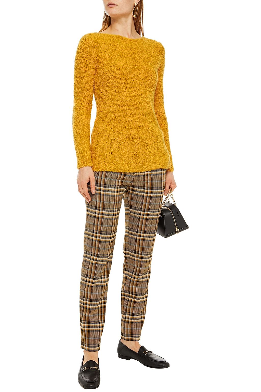 LORO PIANA Bouclé-knit alpaca-blend sweater