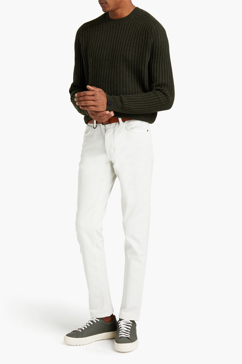 Rag & Bone Man Eco Ribbed Wool-blend Jumper