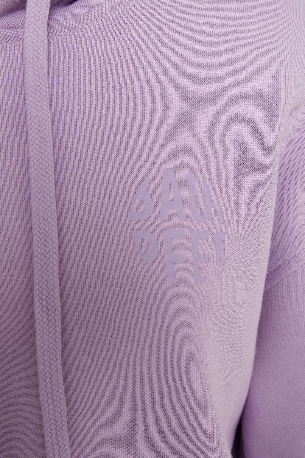 BAUM UND PFERDGARTEN Jeroma cropped printed cotton-fleece hoodie