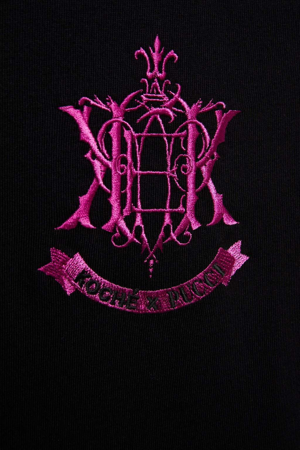 KOCHÉ X PUCCI Embroidered cotton-jersey T-shirt