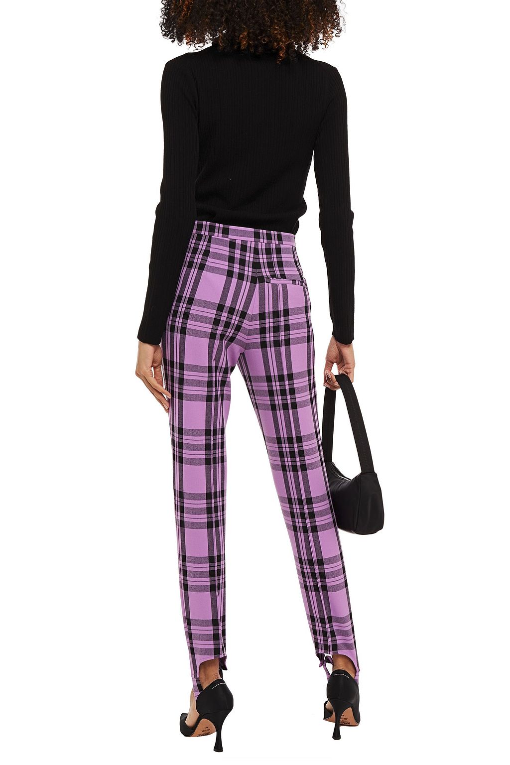 BAUM UND PFERDGARTEN Naleen checked crepe stirrup skinny pants