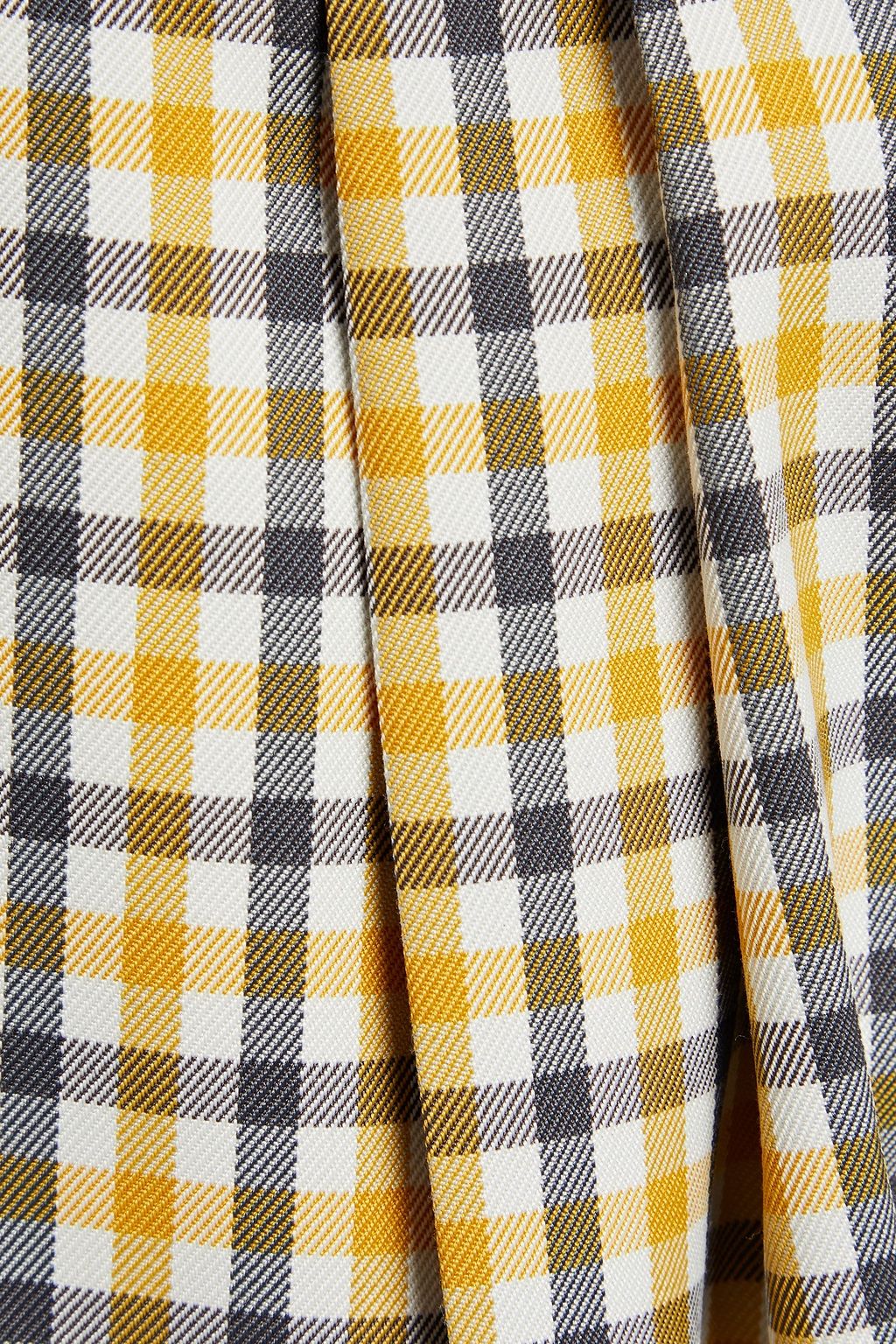 BAUM UND PFERDGARTEN Nomade gingham twill and stretch-cotton poplin shorts