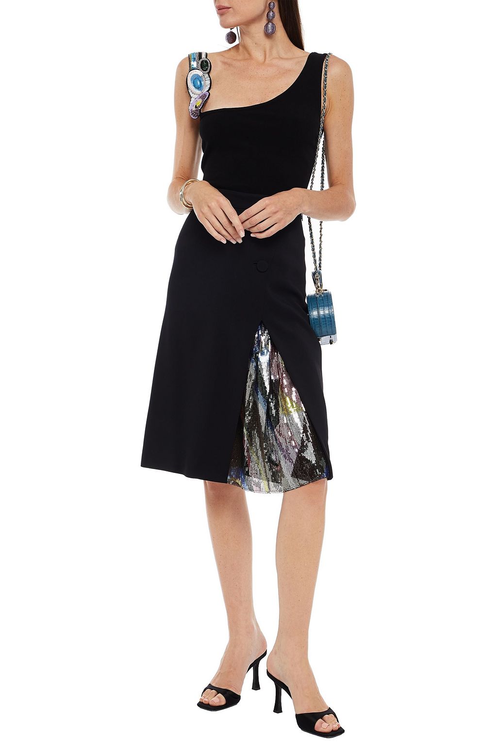 PUCCI Embellished stretch-knit top