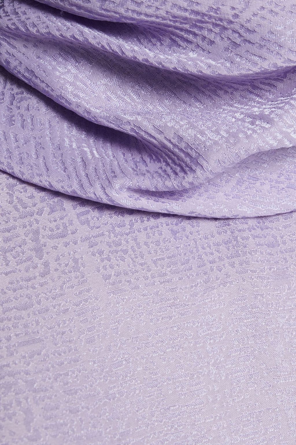 PUCCI Lace-trimmed hammered satin-crepe blouse