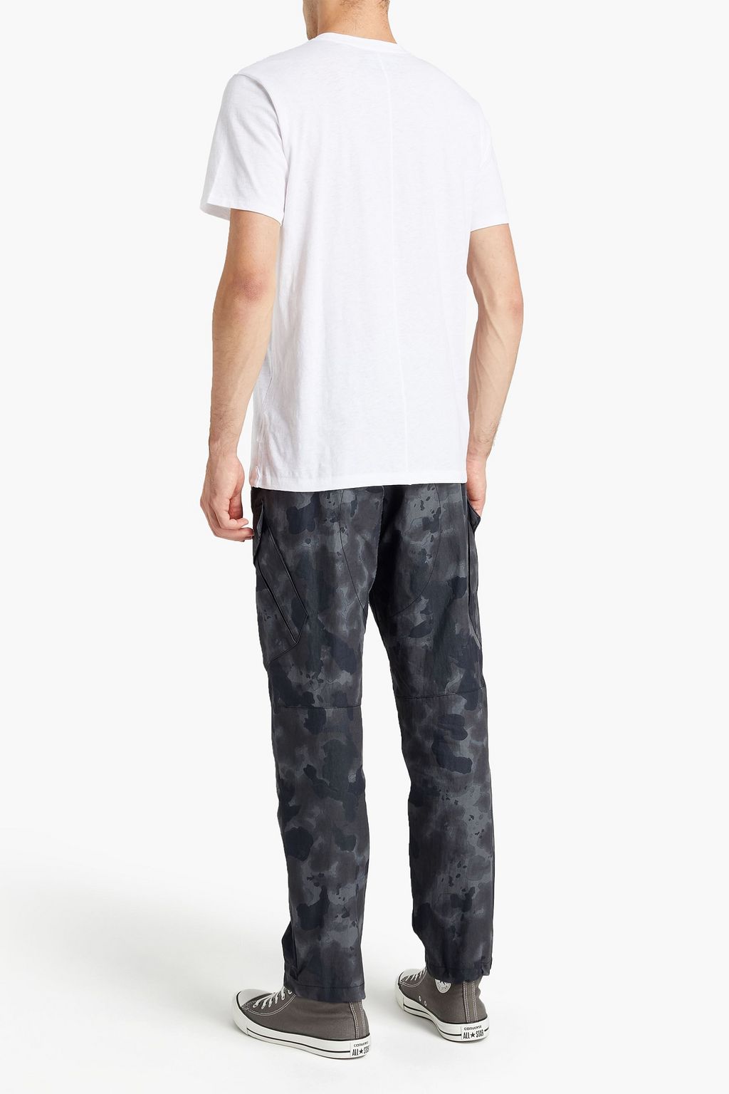 RAG & BONE Appliquéd cotton-jersey T-shirt