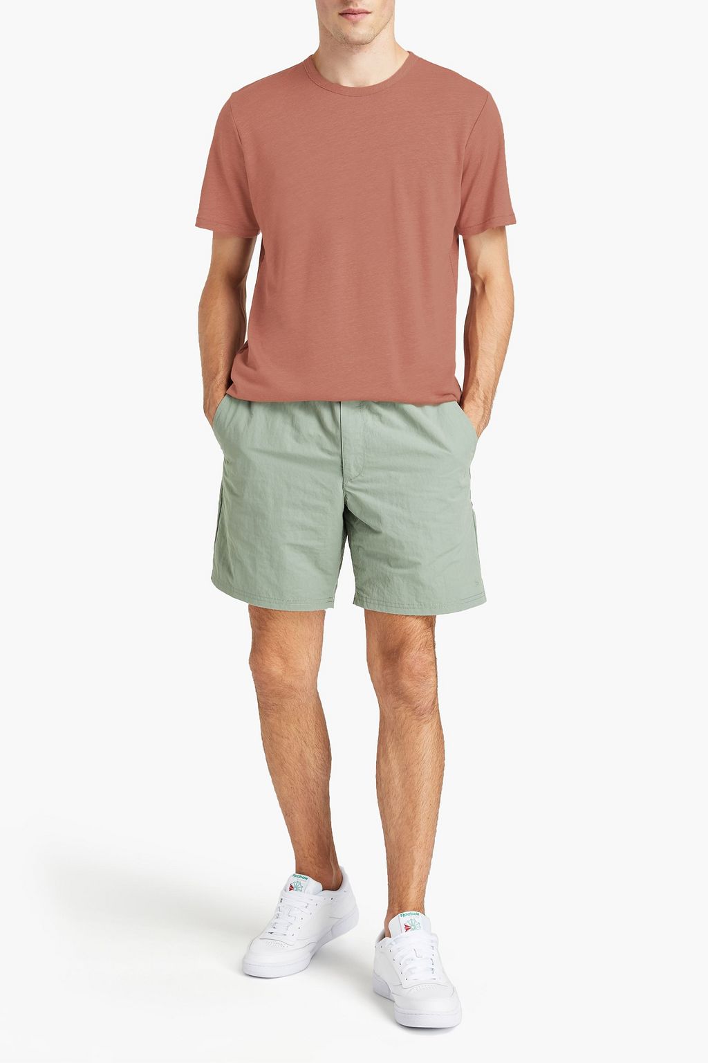 RAG & BONE Linen and cotton-blend jersey T-shirt