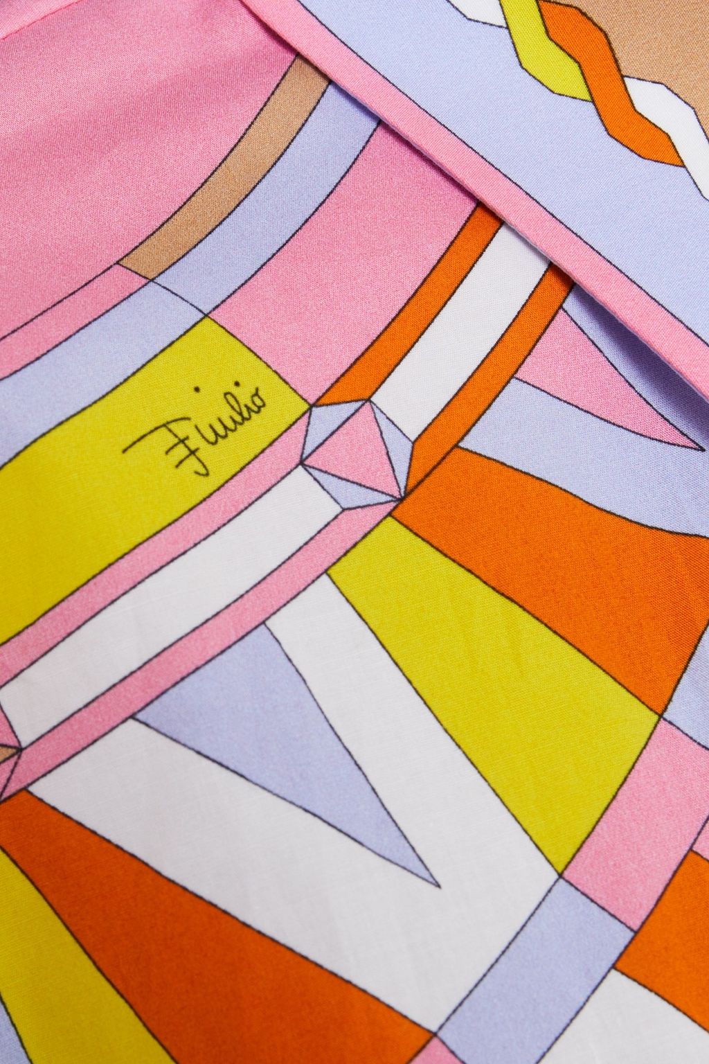 PUCCI Printed cotton-blend poplin shirt