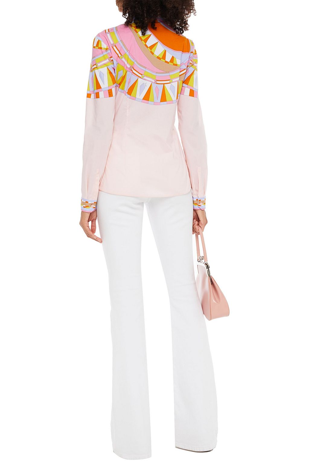 PUCCI Printed cotton-blend poplin shirt