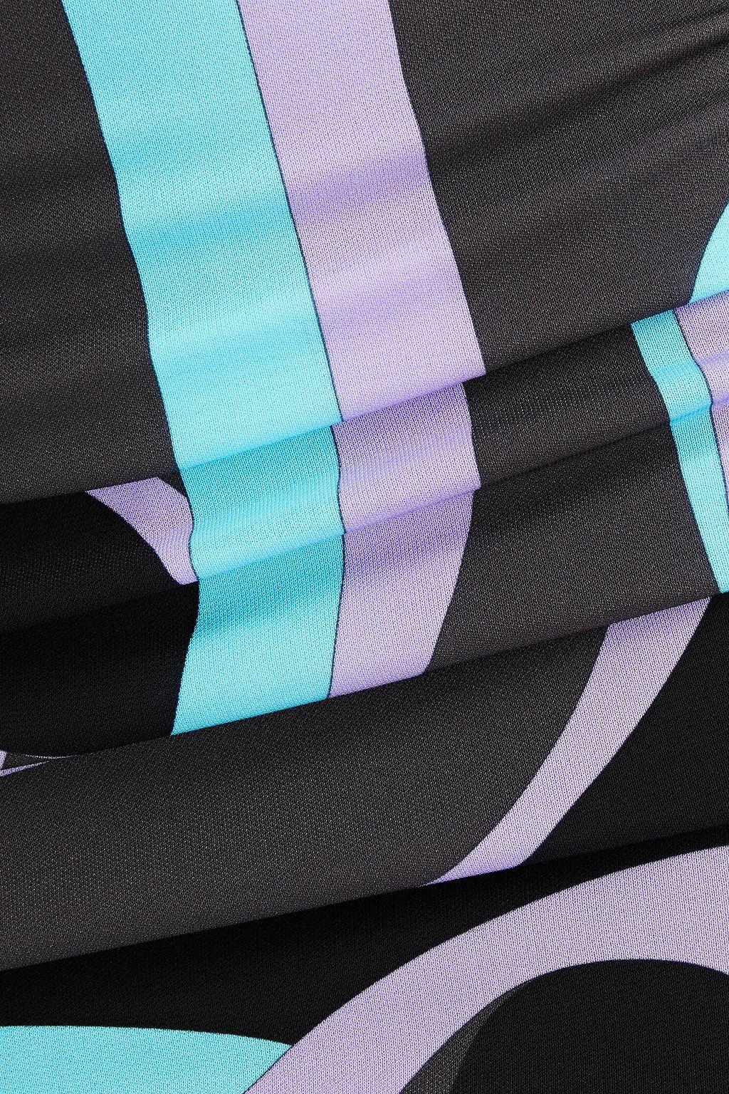 KOCHÉ X PUCCI Pleated printed jersey dress