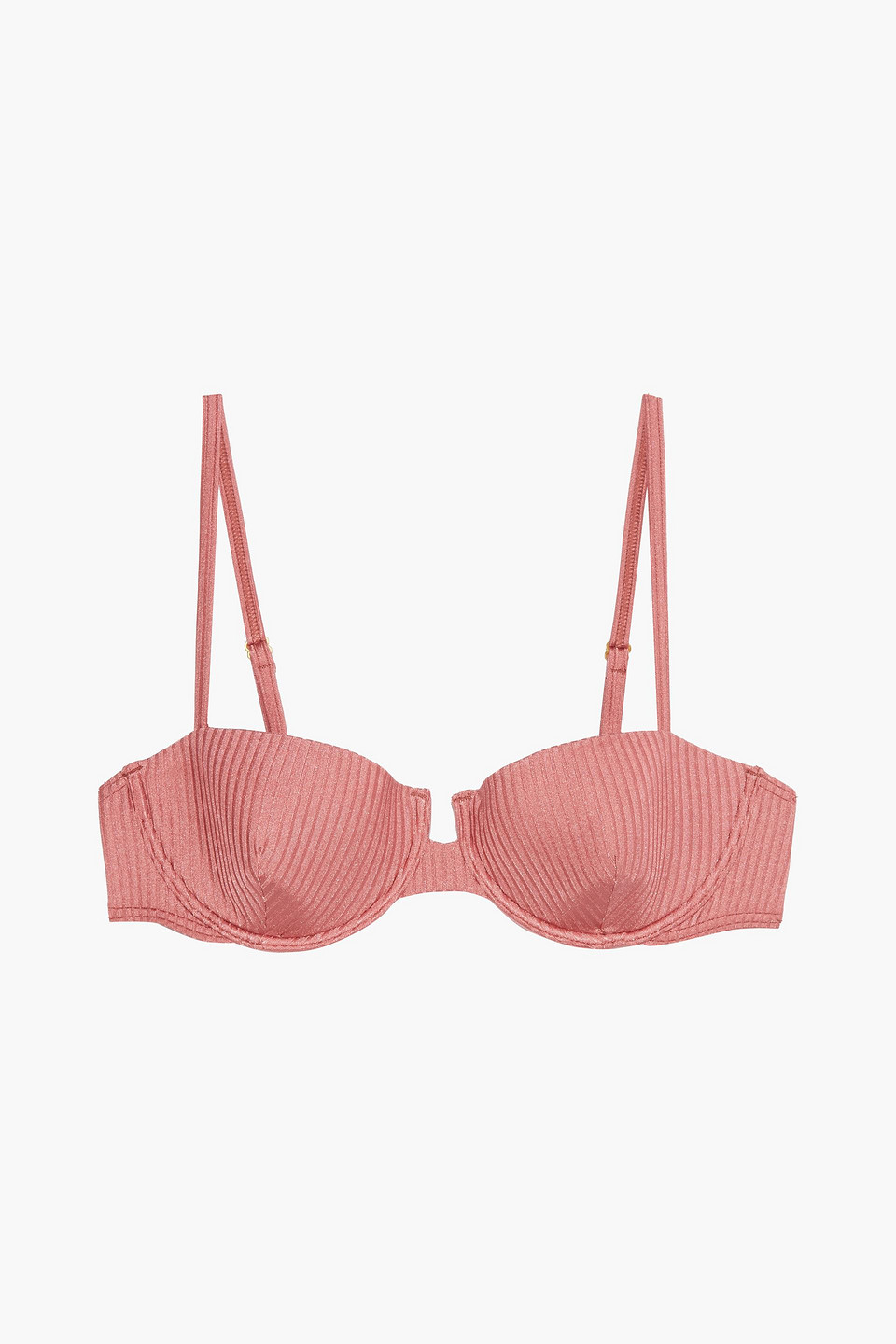 Dalia ribbed underwired bikini top