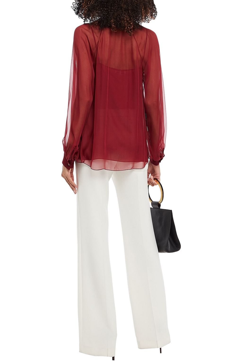 PUCCI Pussy-bow silk-chiffon blouse