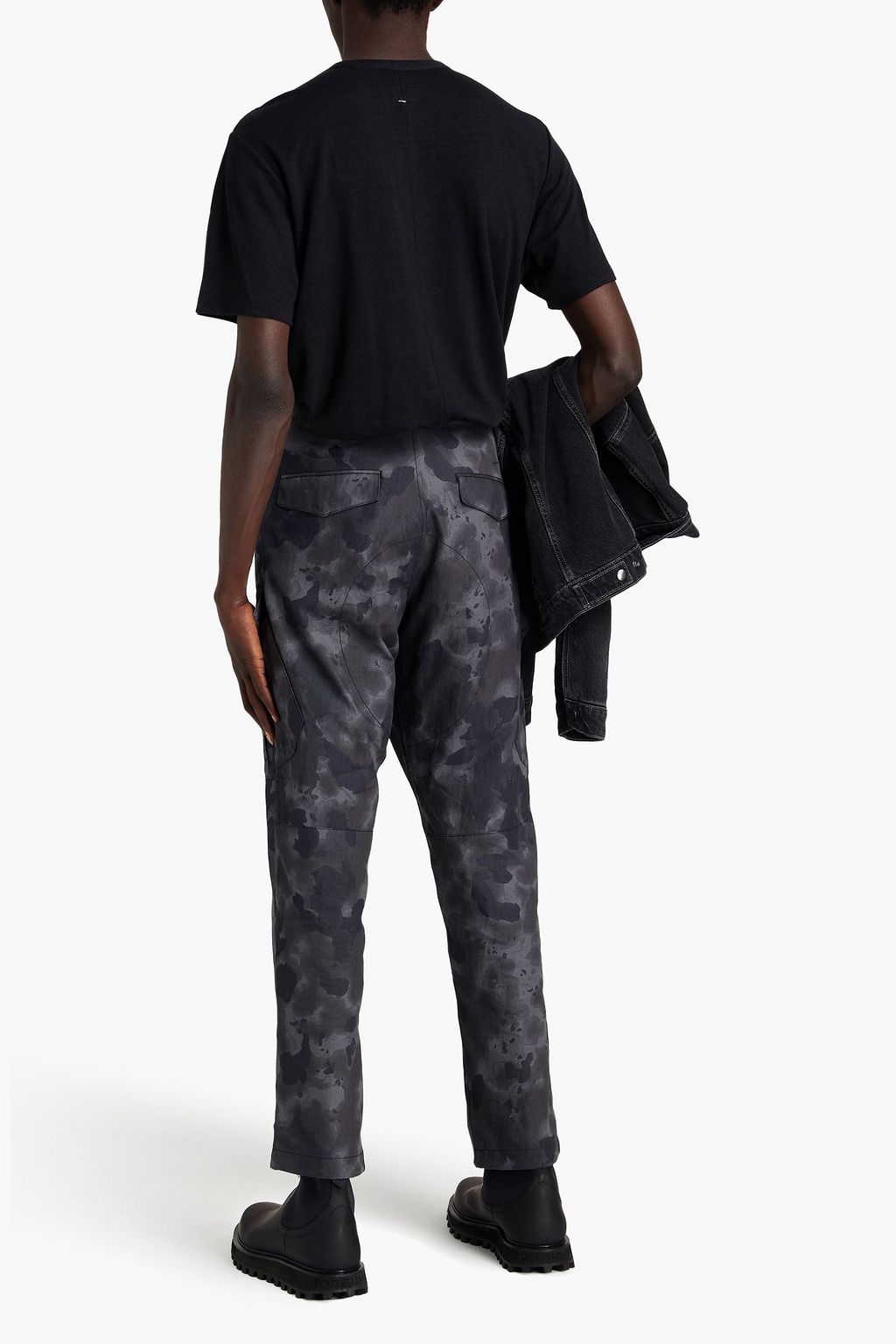 RAG & BONE Tapered printed cotton-poplin pants