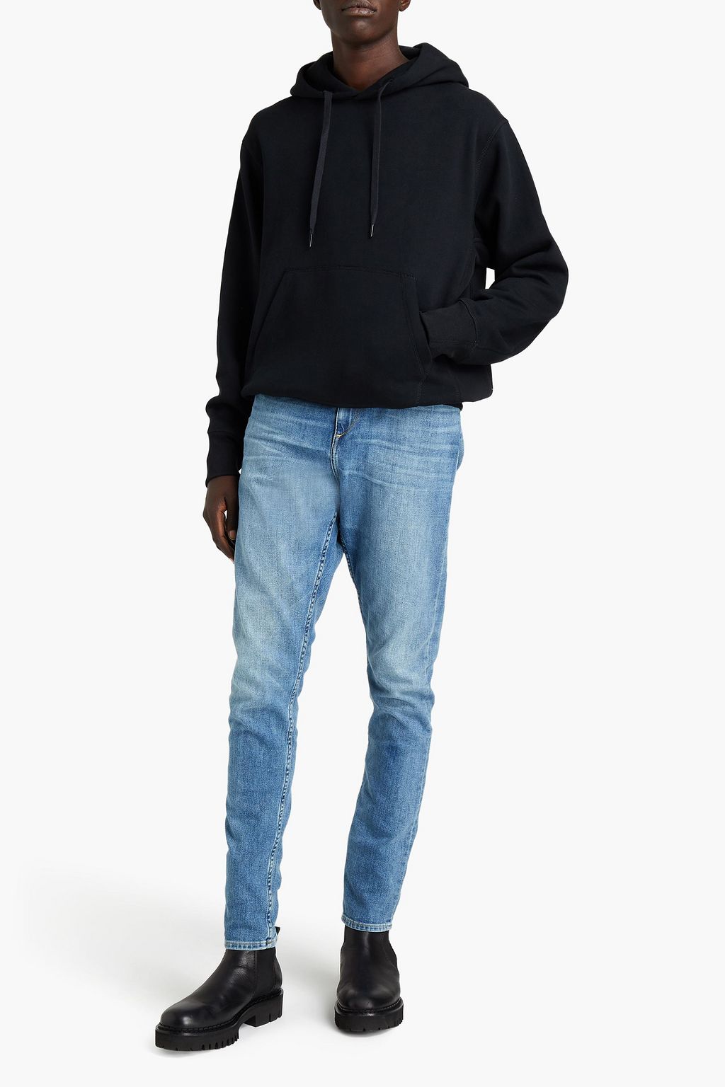 RAG & BONE Skinny-fit whiskered denim jeans