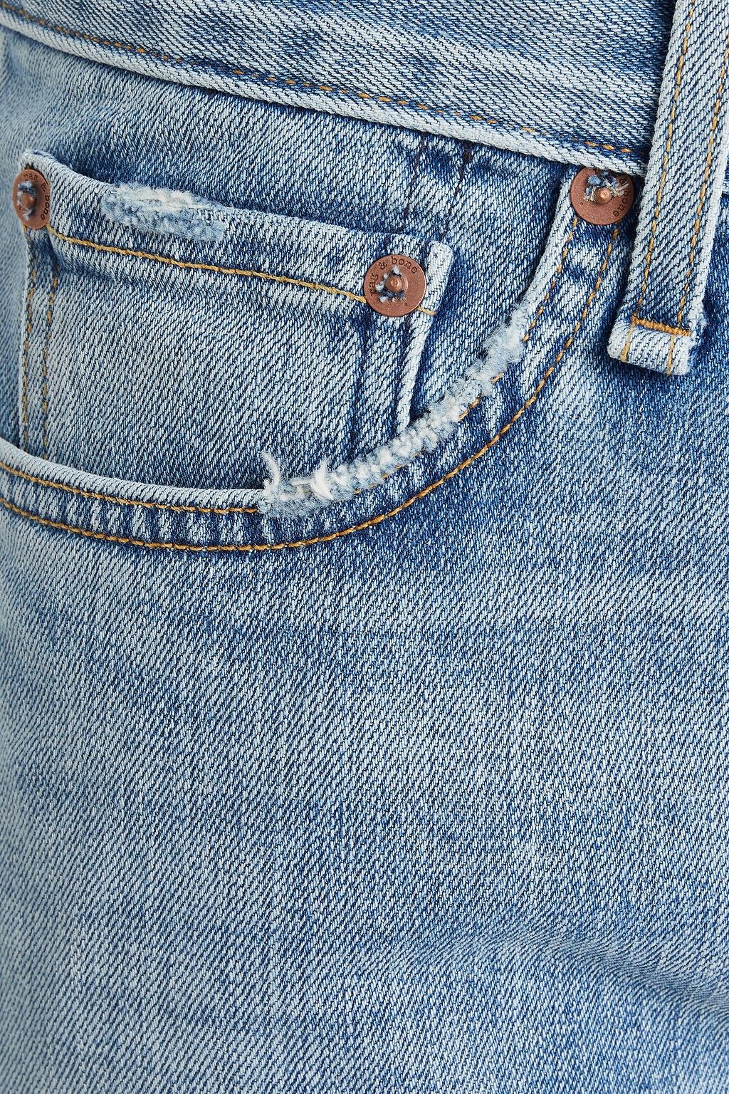 RAG & BONE Skinny-fit faded denim jeans