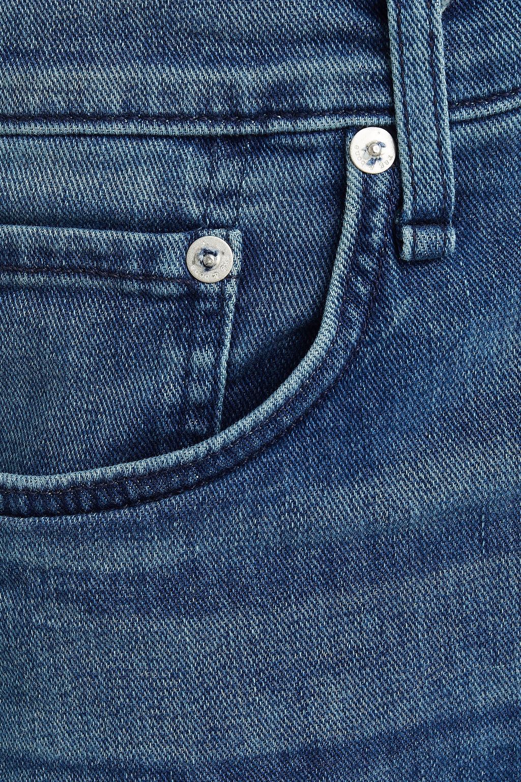 RAG & BONE Skinny-fit whiskered denim jeans