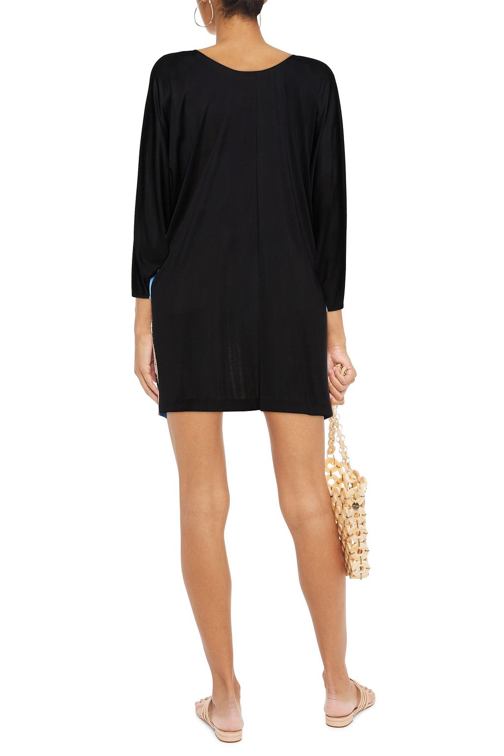 PUCCI Crystal-embellished printed jersey mini dress