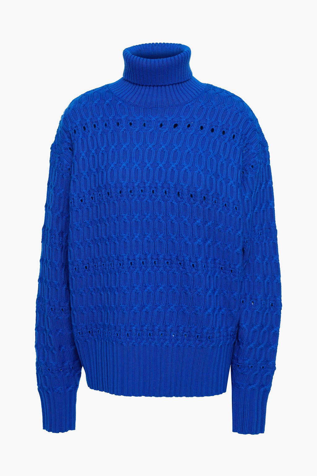 VICTORIA BECKHAM Cableknit merino wool turtleneck sweater THE