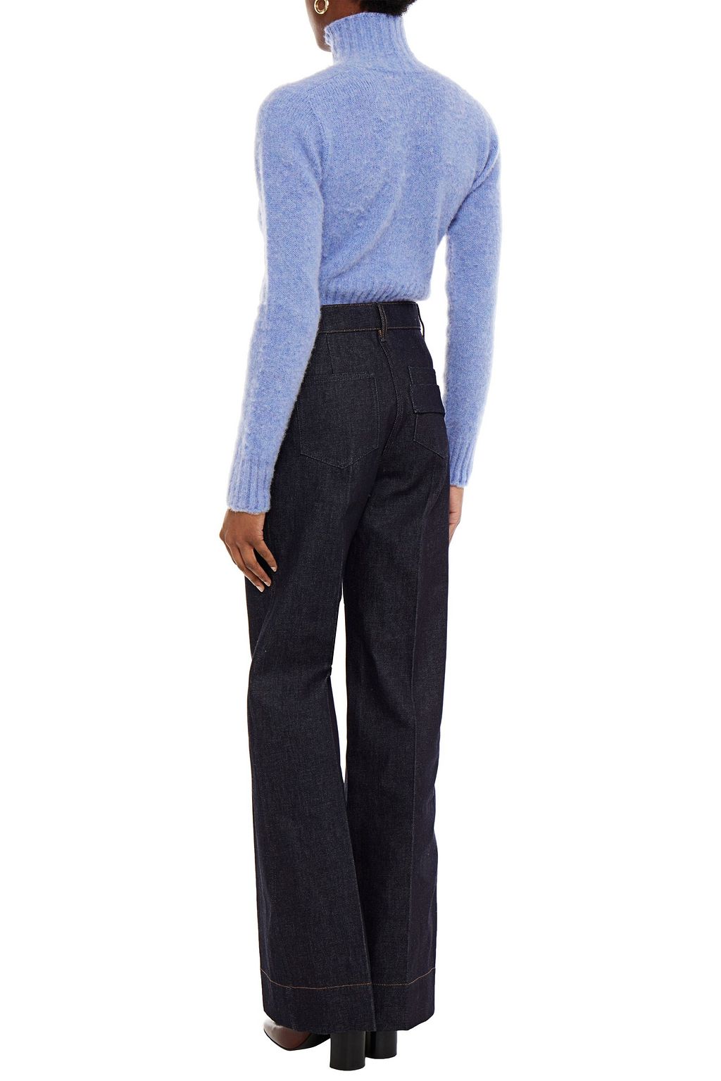 VICTORIA BECKHAM Brushed-wool turtleneck sweater
