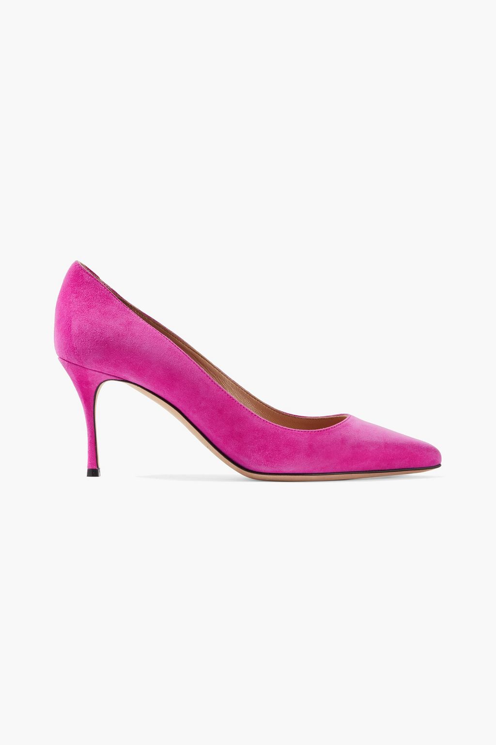 bright pink mid heels