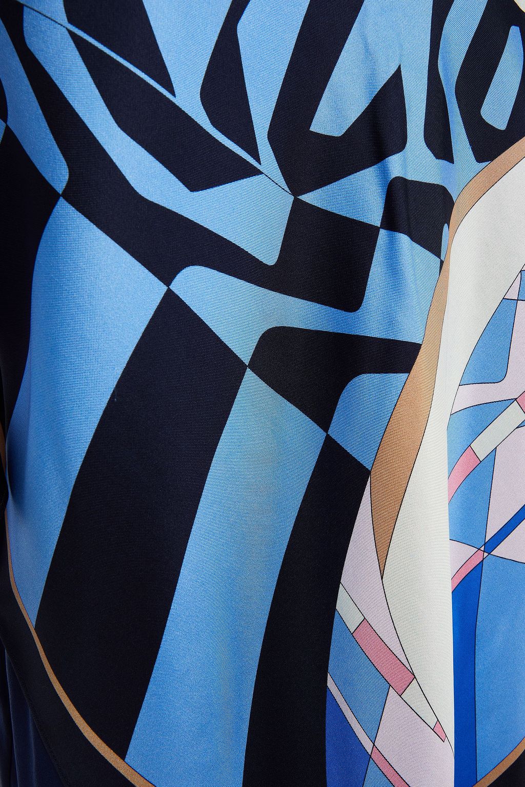 PUCCI Printed silk-twill top