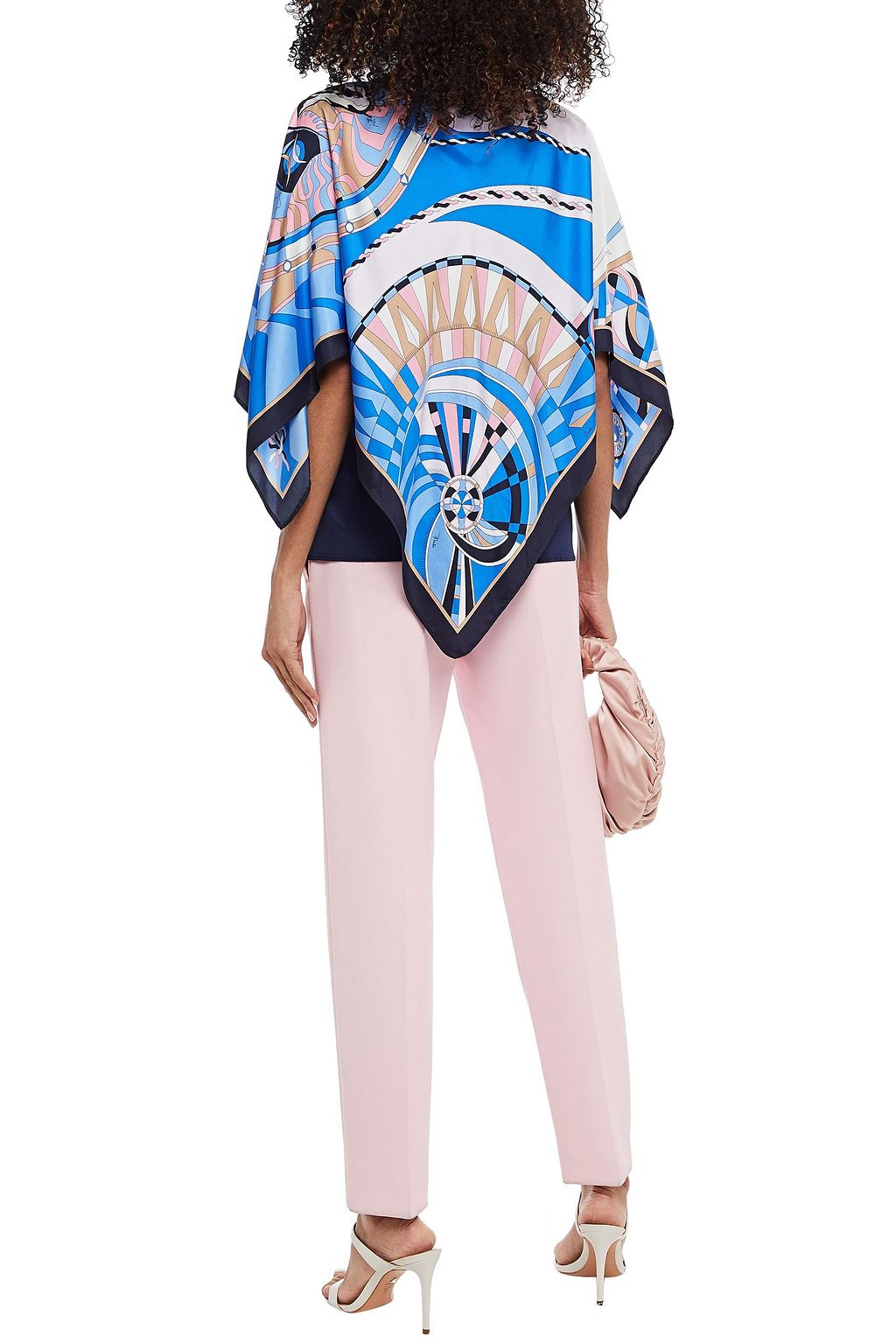 PUCCI Printed silk-twill top
