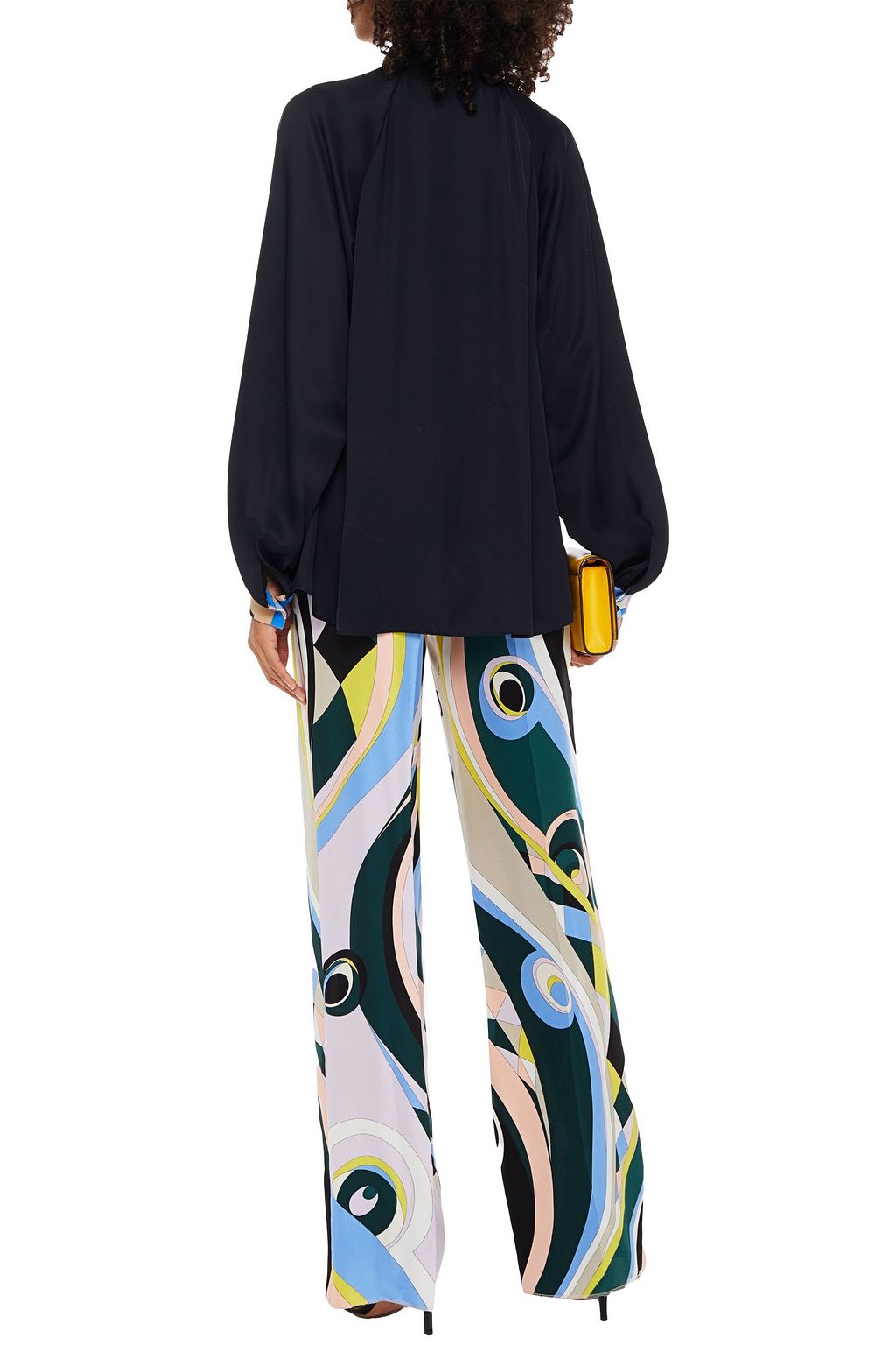 PUCCI Pussy-bow satin blouse