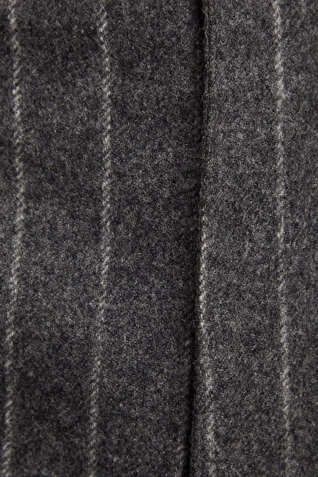 MAISON MARGIELA Pleated pinstriped brushed wool-felt skirt
