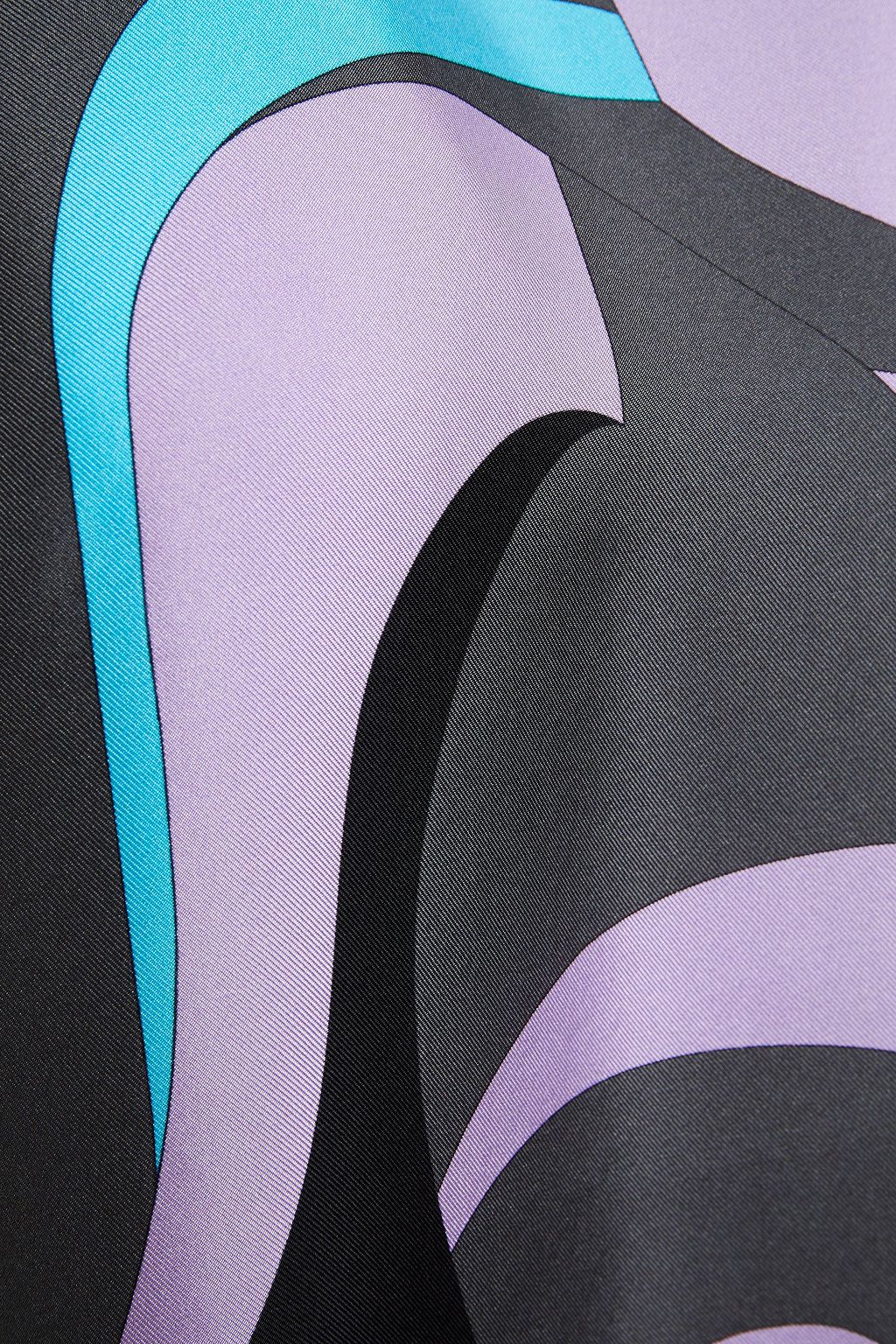 PUCCI Printed silk-twill top