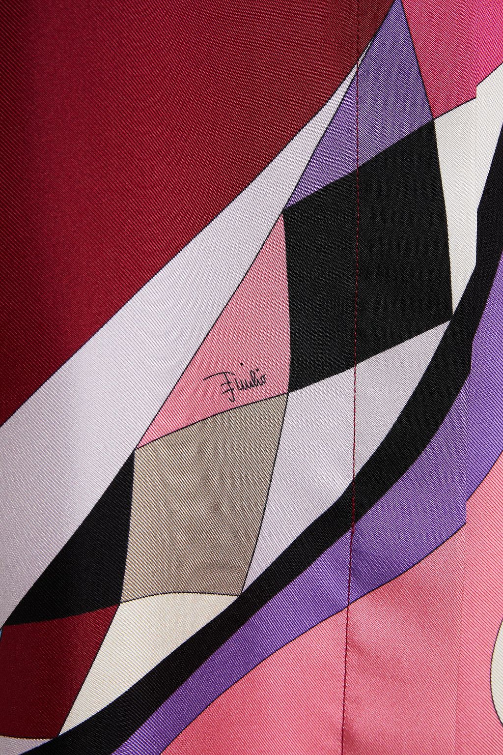 PUCCI Printed silk-twill shirt