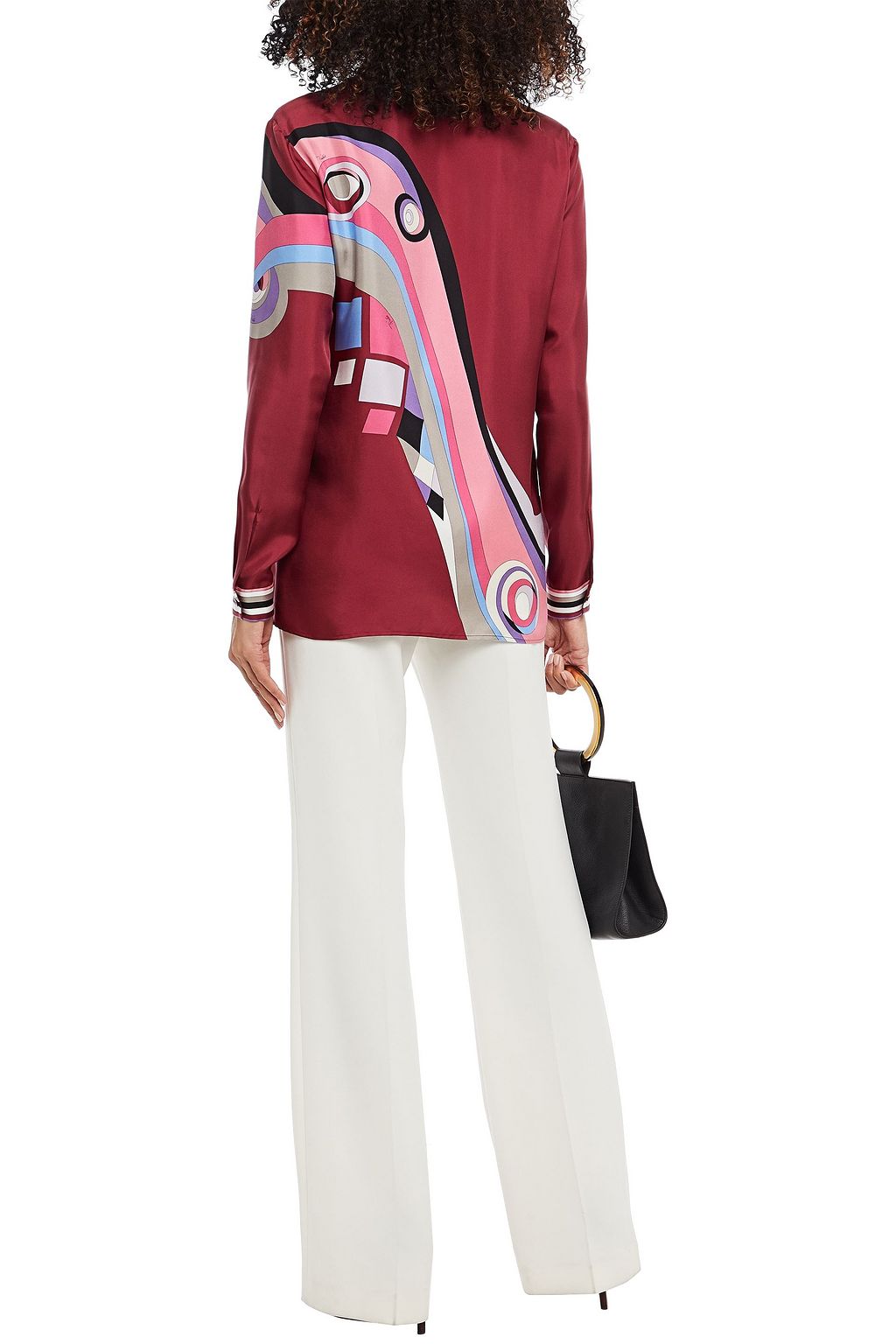PUCCI Printed silk-twill shirt
