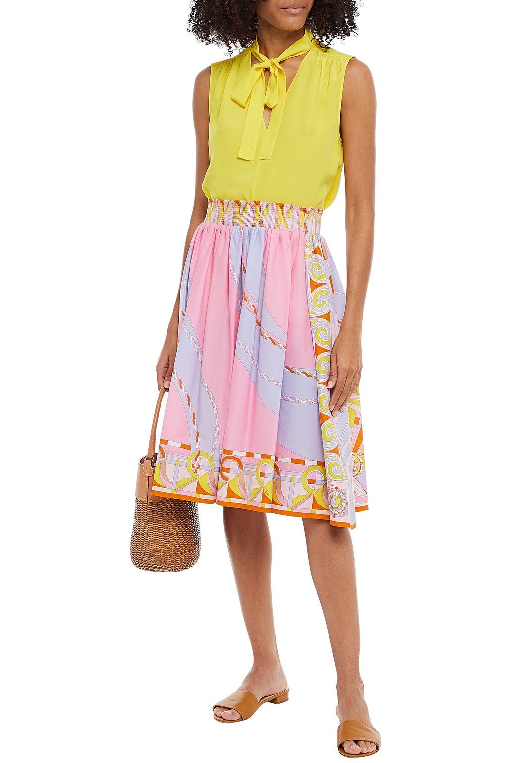 PUCCI Pussy-bow silk crepe de chine top