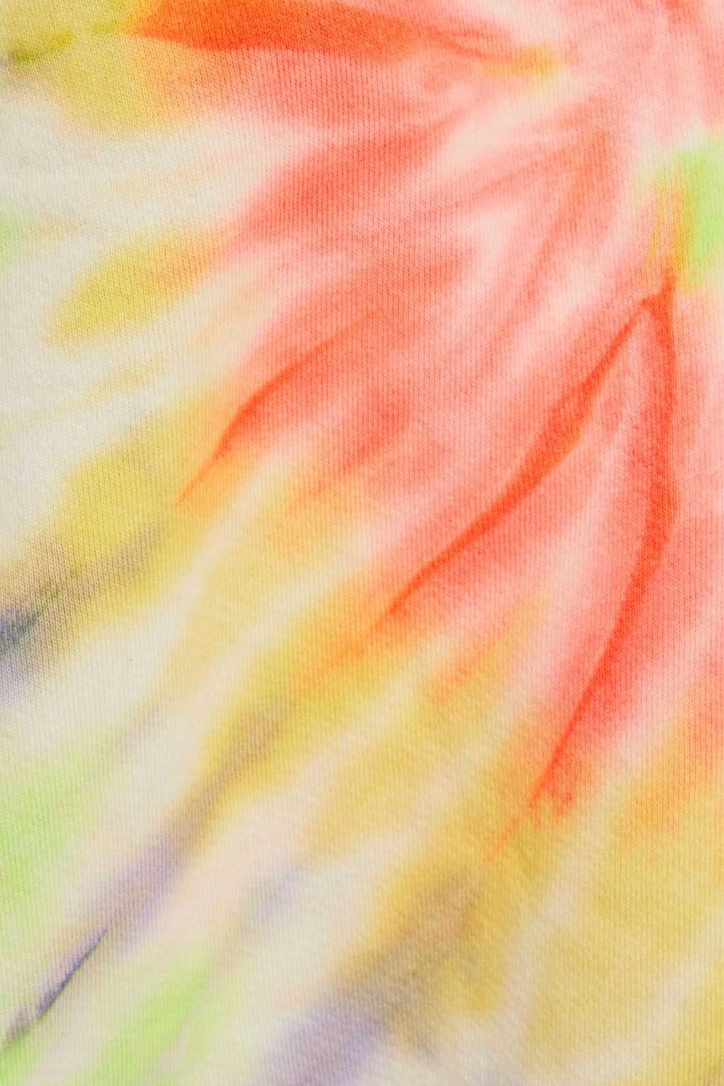 RE/DONE BY HANES Tie-dyed cotton-fleece sweatshirt