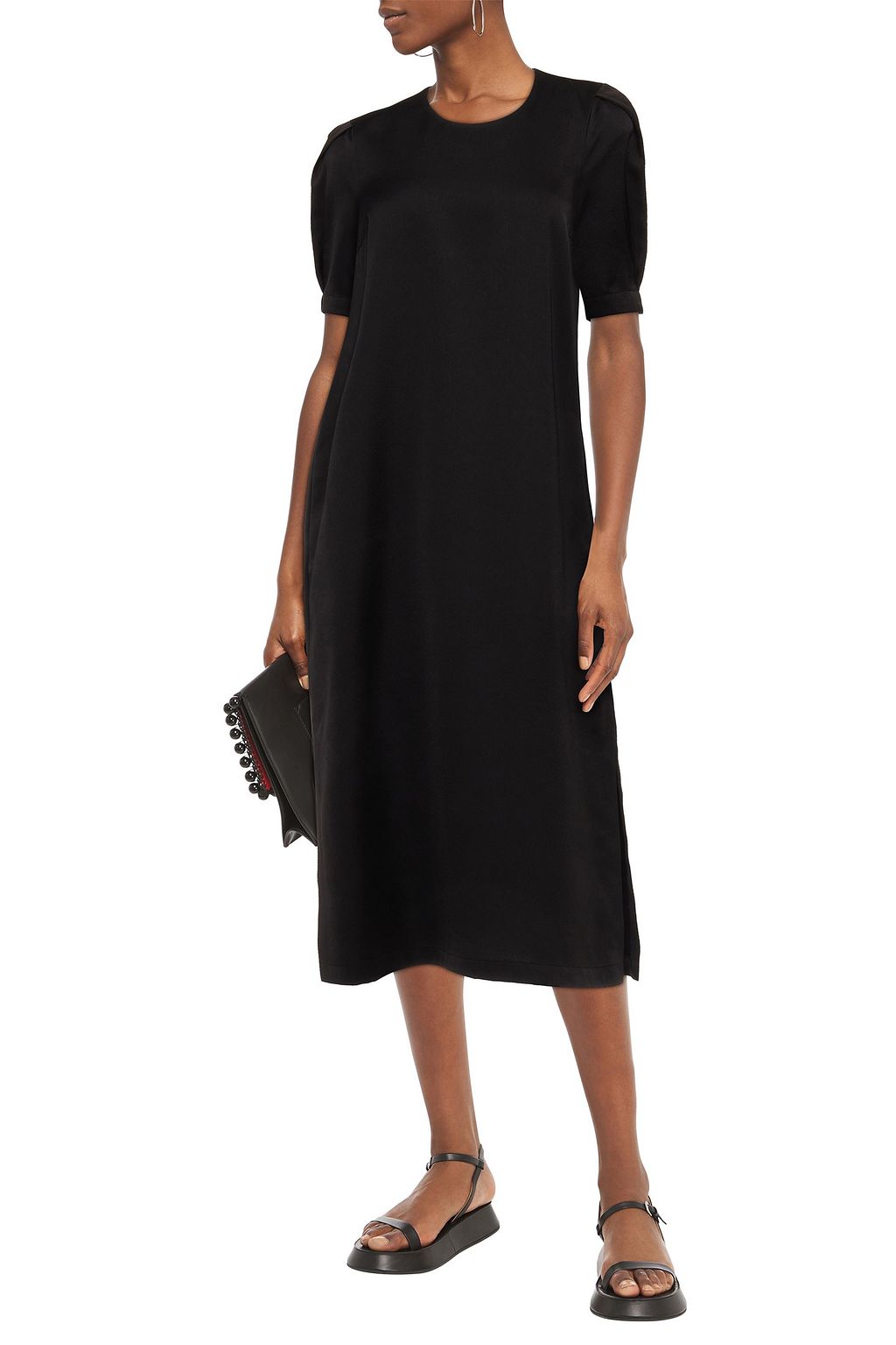 BAUM UND PFERDGARTEN Ailana pleated satin midi dress