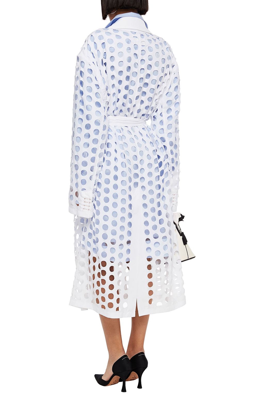 MAISON MARGIELA Laser-cut shell trench coat