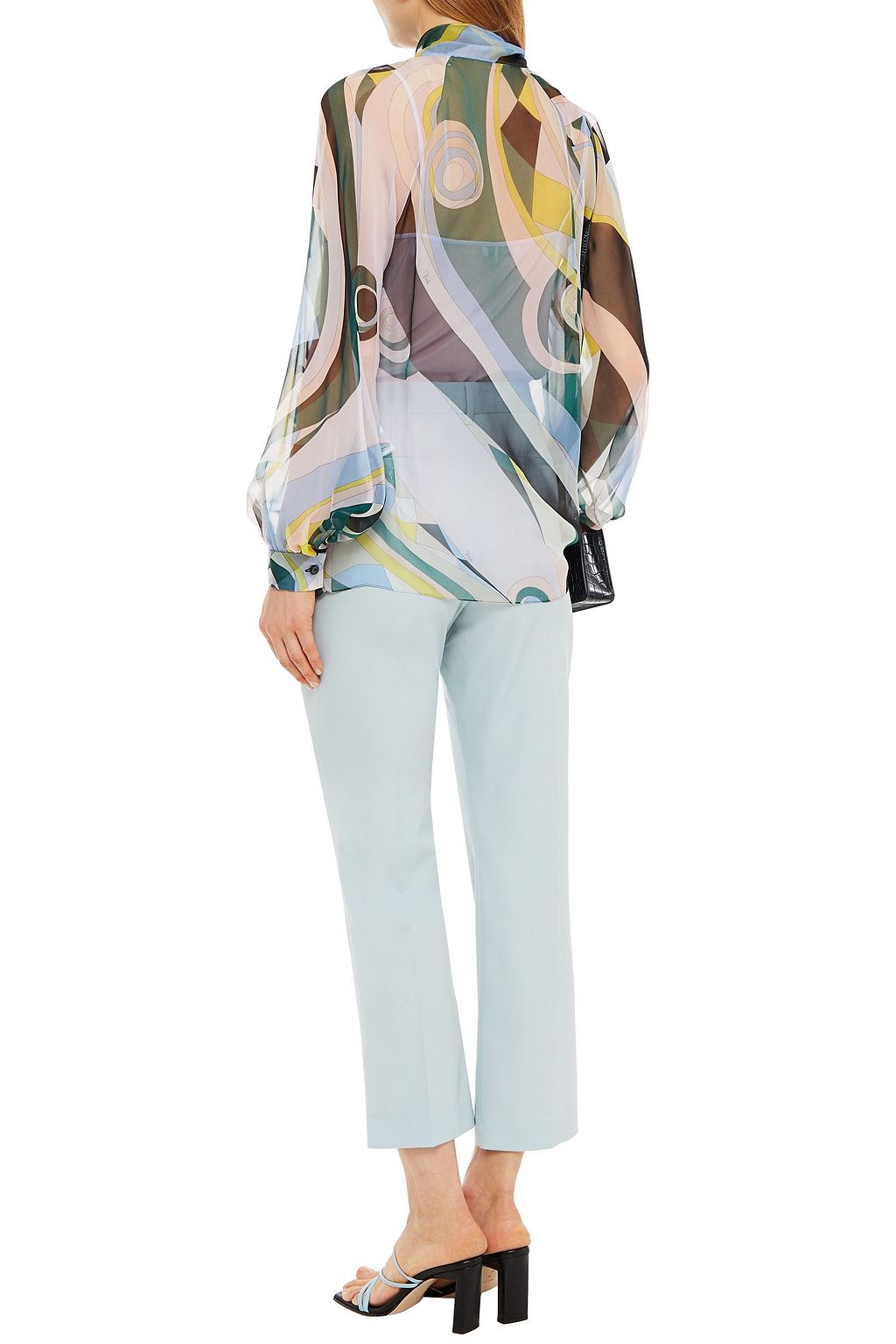 PUCCI Printed silk-voile blouse