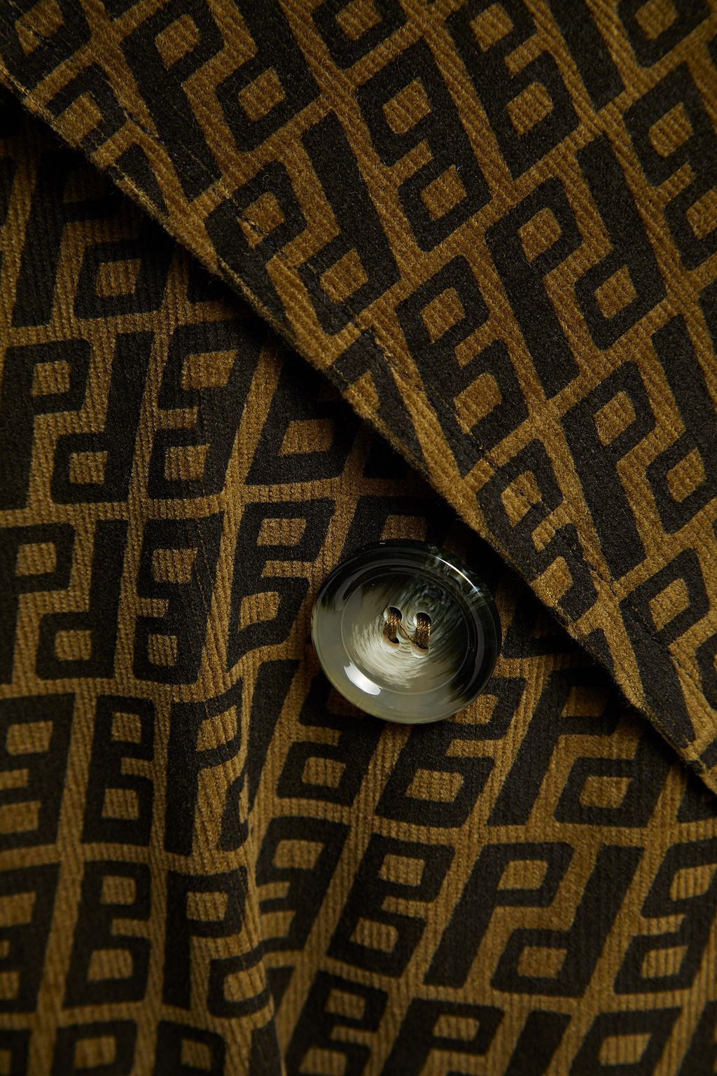 BAUM UND PFERDGARTEN Doretta tiger-print cotton-blend corduroy coat