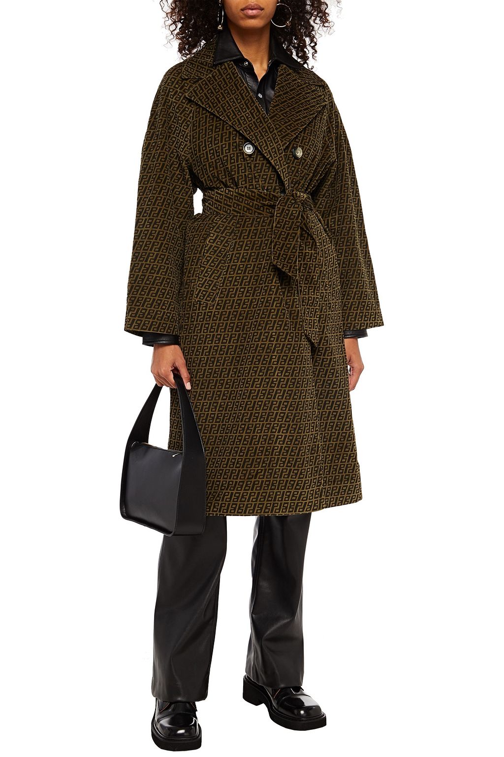 BAUM UND PFERDGARTEN Doretta tiger-print cotton-blend corduroy coat