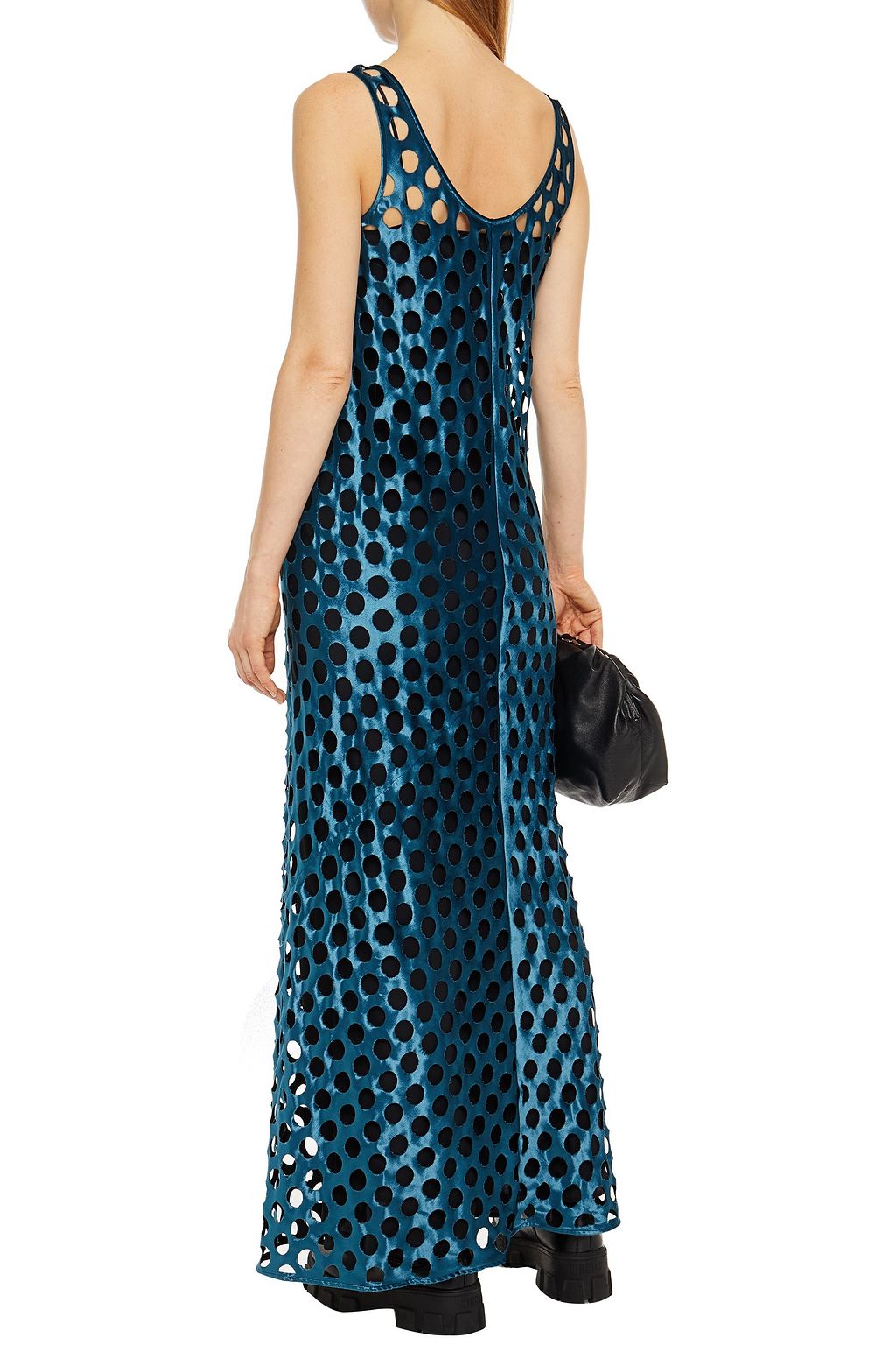 MAISON MARGIELA Perforated velvet maxi dress
