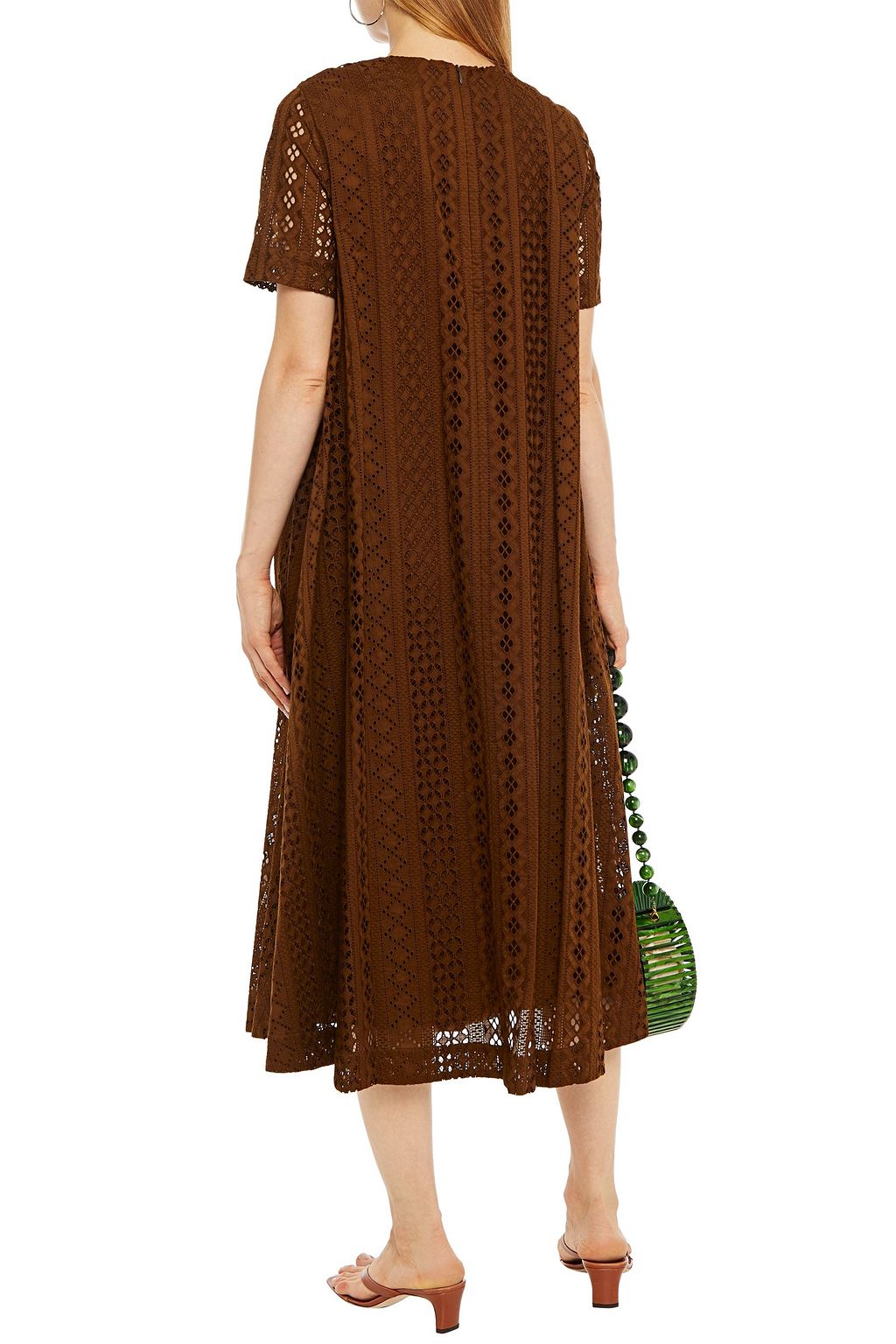 BAUM UND PFERDGARTEN Broderie anglaise cotton midi dress