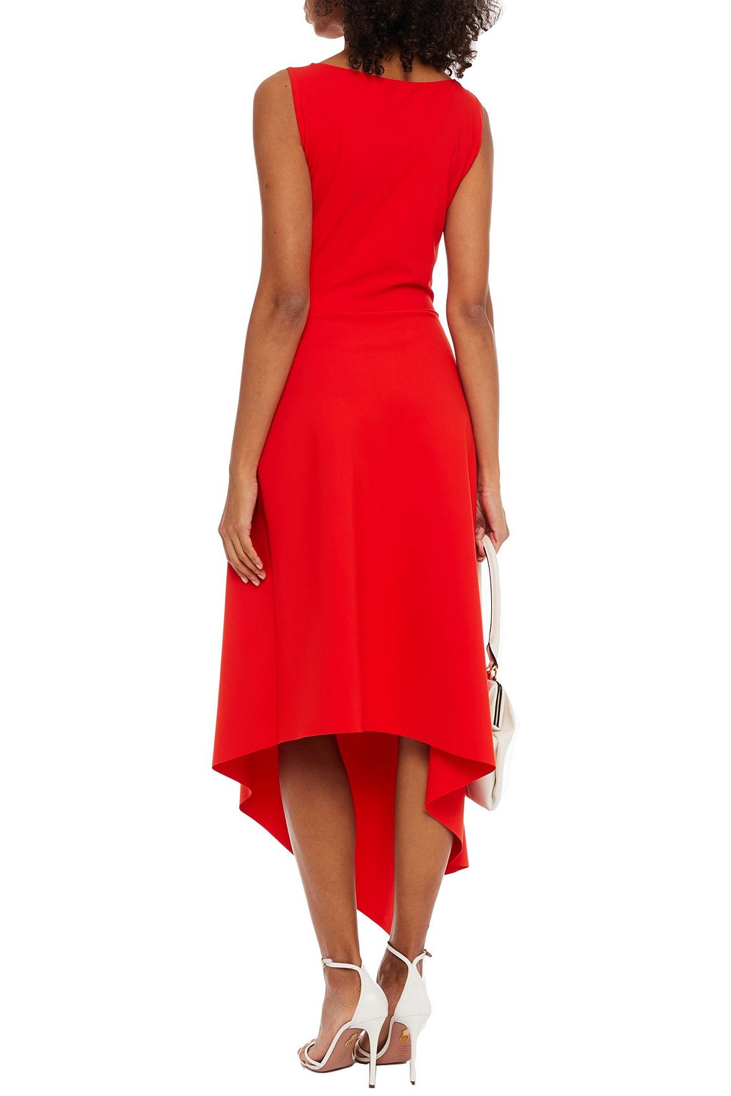 CHIARA BONI LA PETITE ROBE Stretch jersey-paneled scuba midi dress